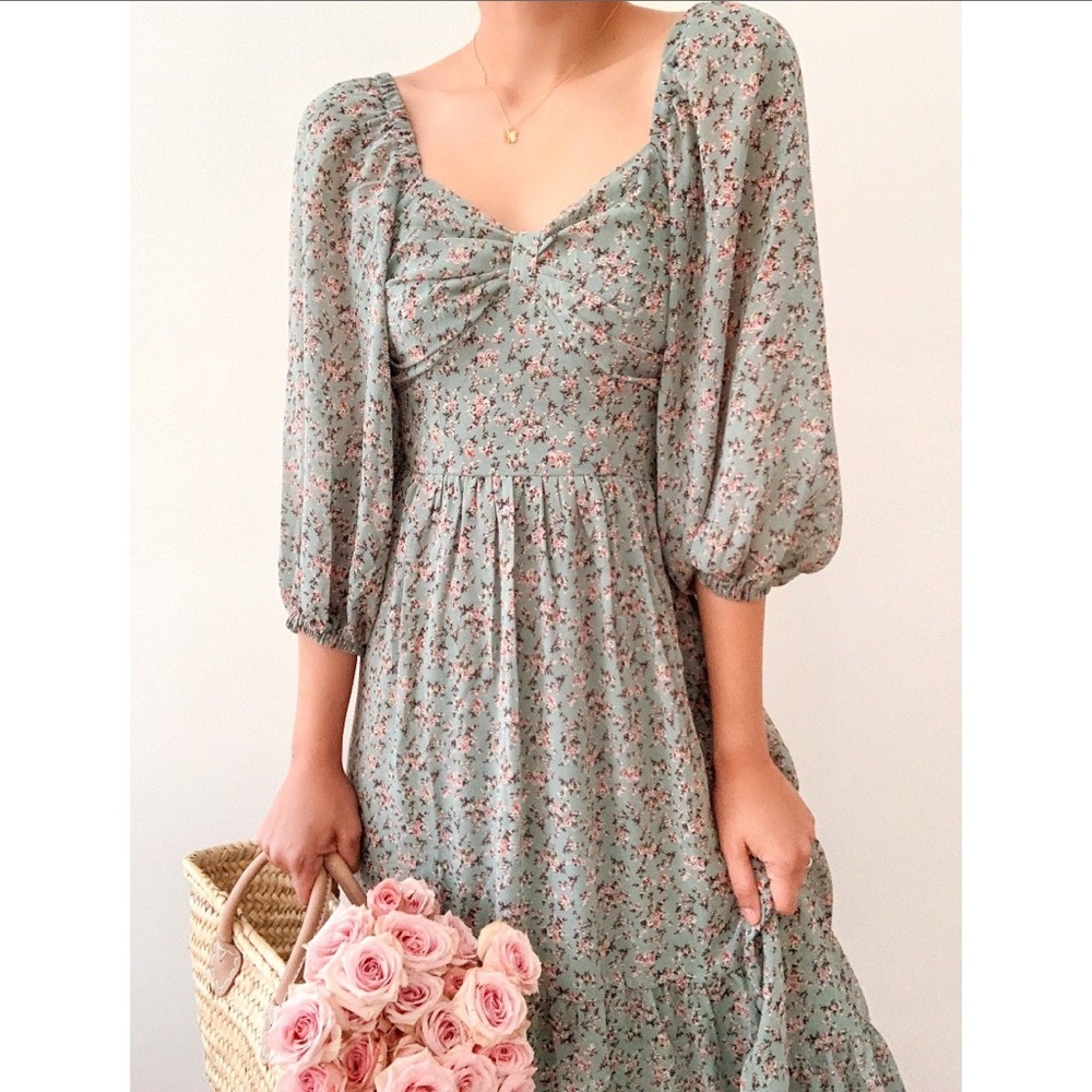 Breath of Youth Road trips and love songs midi dress size small